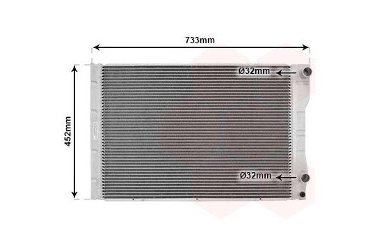 Radiator, engine cooling 43002293 International Radiators, Image 2
