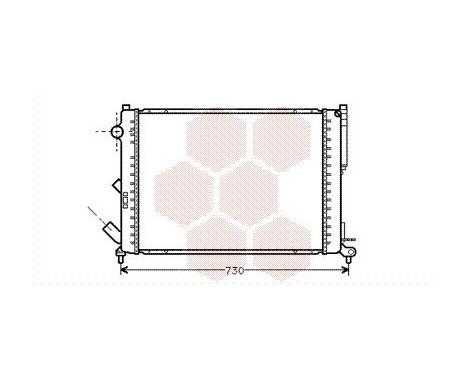 Radiator, engine cooling 43002301 International Radiators, Image 2