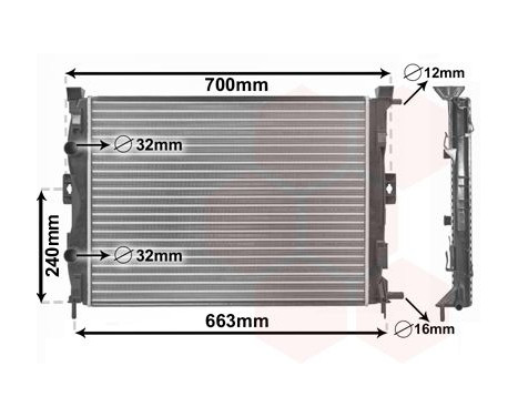 Radiator, engine cooling 43002306 International Radiators, Image 2