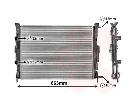 Radiator, engine cooling 43002307 International Radiators, Image 2