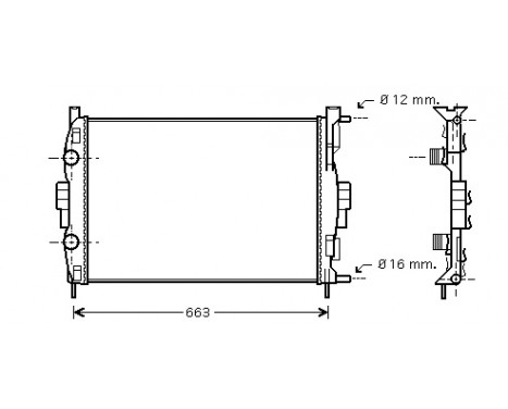 Radiator, engine cooling 43002307 International Radiators