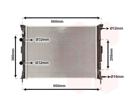 Radiator, engine cooling 43002308 International Radiators, Image 2