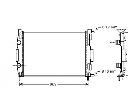 Radiator, engine cooling 43002308 International Radiators