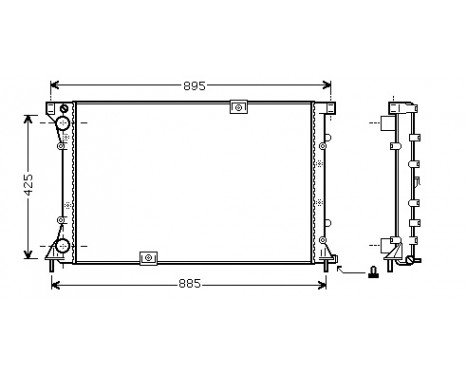 Radiator, engine cooling 43002313 International Radiators