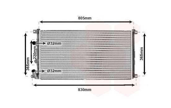 Radiator, engine cooling 43002322 International Radiators