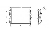 Radiator, engine cooling 43002325 International Radiators