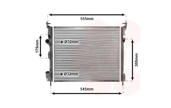 Radiator, engine cooling 43002326 International Radiators, Image 2