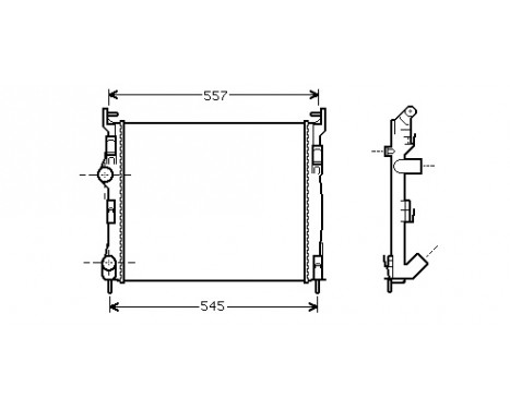 Radiator, engine cooling 43002326 International Radiators