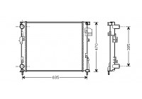 Radiator, engine cooling 43002327 International Radiators