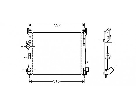 Radiator, engine cooling 43002362 International Radiators