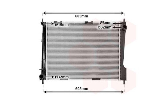 Radiator, engine cooling 43002371 International Radiators, Image 2