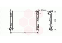 Radiator, engine cooling 43002374 International Radiators