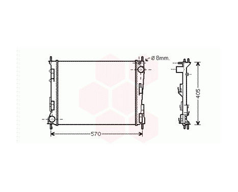 Radiator, engine cooling 43002374 International Radiators