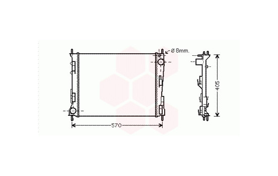 Radiator, engine cooling 43002374 International Radiators