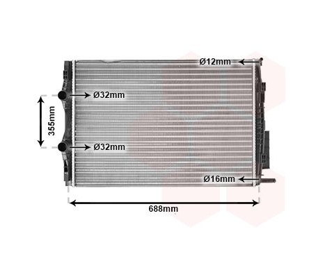 Radiator, engine cooling 43002387 International Radiators, Image 2