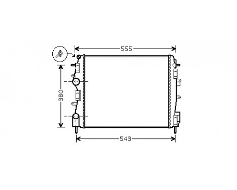 Radiator, engine cooling 43002399 International Radiators