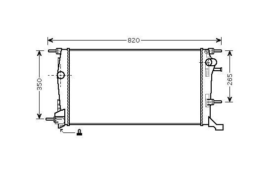 Radiator, engine cooling 43002409 International Radiators