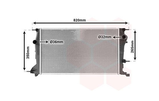 Radiator, engine cooling 43002409 International Radiators, Image 2