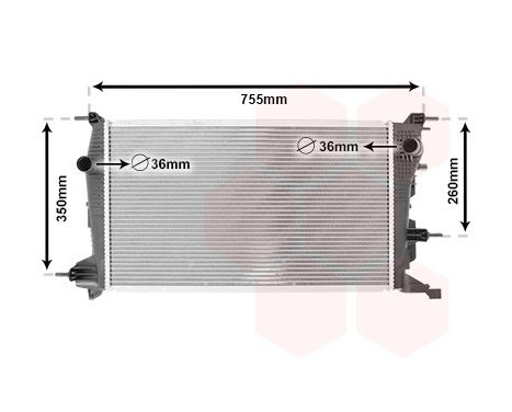 Radiator, engine cooling 43002410 International Radiators, Image 2