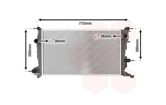Radiator, engine cooling 43002410 International Radiators, Image 2