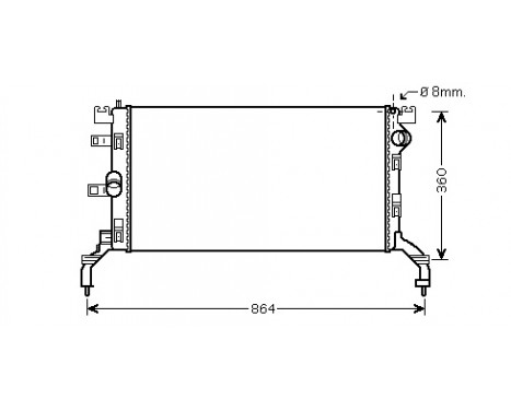 Radiator, engine cooling 43002415 International Radiators