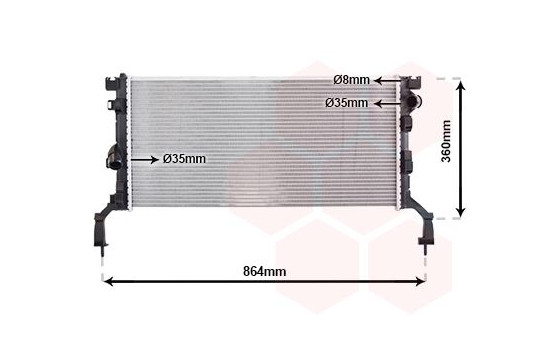 Radiator, engine cooling 43002415 International Radiators, Image 2