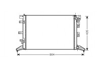 Radiator, engine cooling 43002416 International Radiators