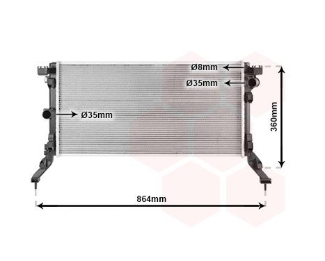 Radiator, engine cooling 43002418 International Radiators, Image 2