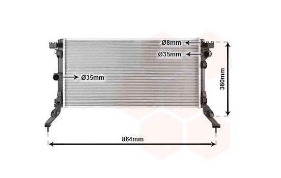 Radiator, engine cooling 43002418 International Radiators, Image 2