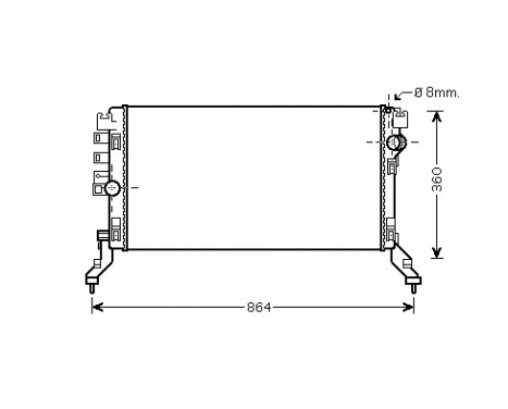 Radiator, engine cooling 43002419 International Radiators