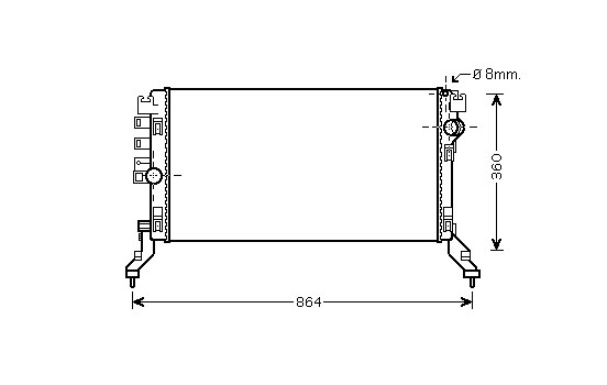 Radiator, engine cooling 43002419 International Radiators