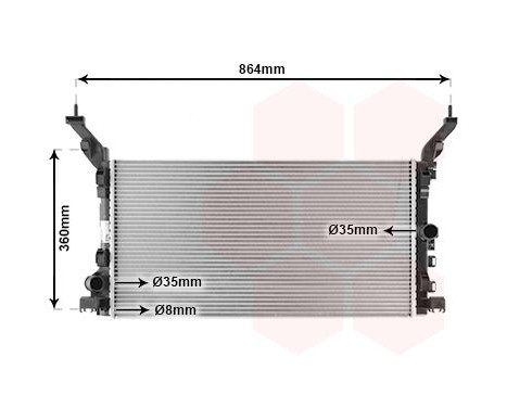 Radiator, engine cooling 43002419 International Radiators, Image 2