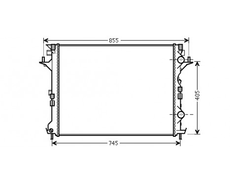 Radiator, engine cooling 43002421 International Radiators