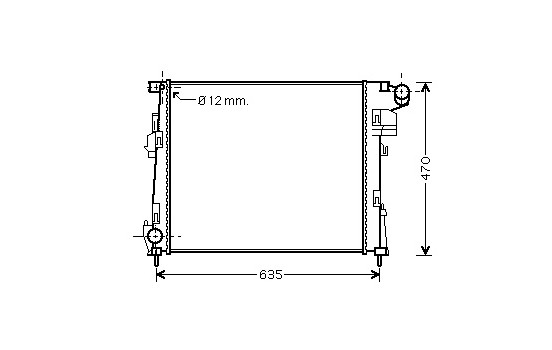 Radiator, engine cooling 43002427 International Radiators