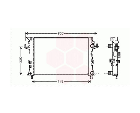 Radiator, engine cooling 43002438 International Radiators