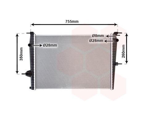 Radiator, engine cooling 43002458 International Radiators, Image 2