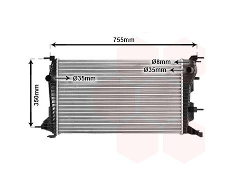 Radiator, engine cooling 43002460 International Radiators, Image 2