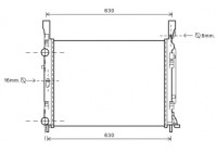 Radiator, engine cooling 43002469 International Radiators