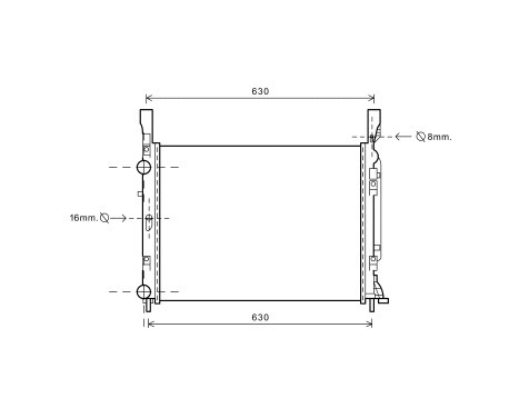 Radiator, engine cooling 43002469 International Radiators