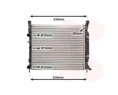 Radiator, engine cooling 43002470 International Radiators, Image 2