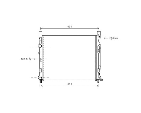 Radiator, engine cooling 43002470 International Radiators