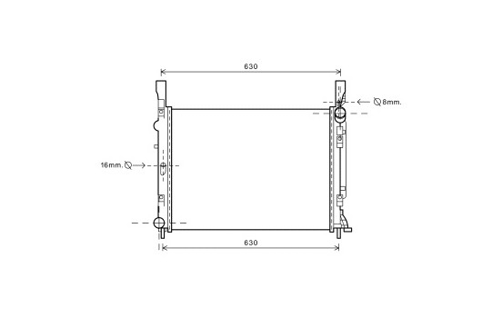 Radiator, engine cooling 43002472 International Radiators