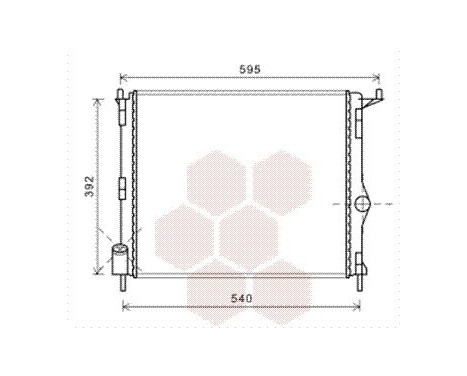 Radiator, engine cooling 43002476 International Radiators, Image 2