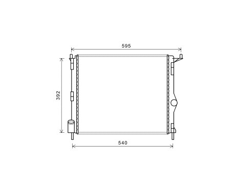 Radiator, engine cooling 43002476 International Radiators