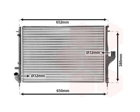 Radiator, engine cooling 43002478 International Radiators, Image 2