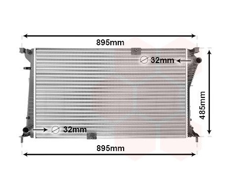 Radiator, engine cooling 43002490 International Radiators, Image 2