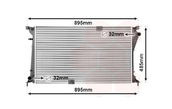 Radiator, engine cooling 43002490 International Radiators, Image 2