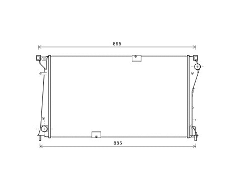 Radiator, engine cooling 43002490 International Radiators