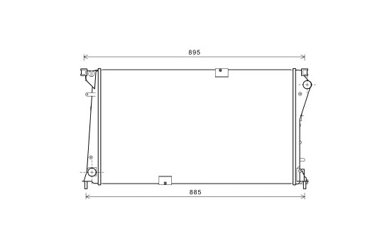 Radiator, engine cooling 43002490 International Radiators