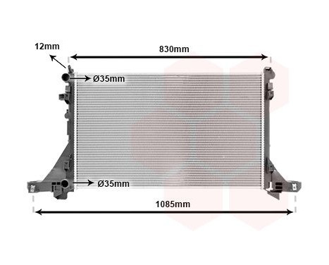 Radiator, engine cooling 43002561 International Radiators, Image 2